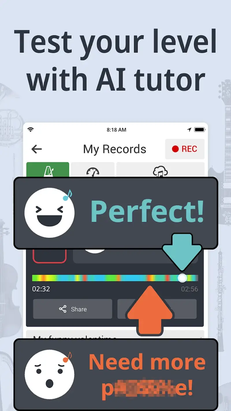 ภาพหน้าจอ Tuner Metronome 2