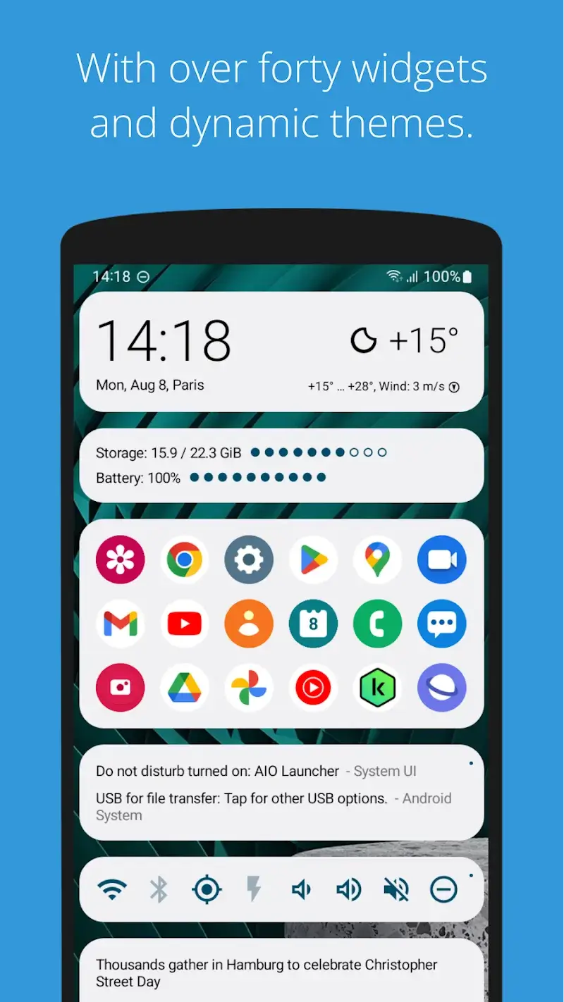 AIO Launcher ekran görüntüsü 3