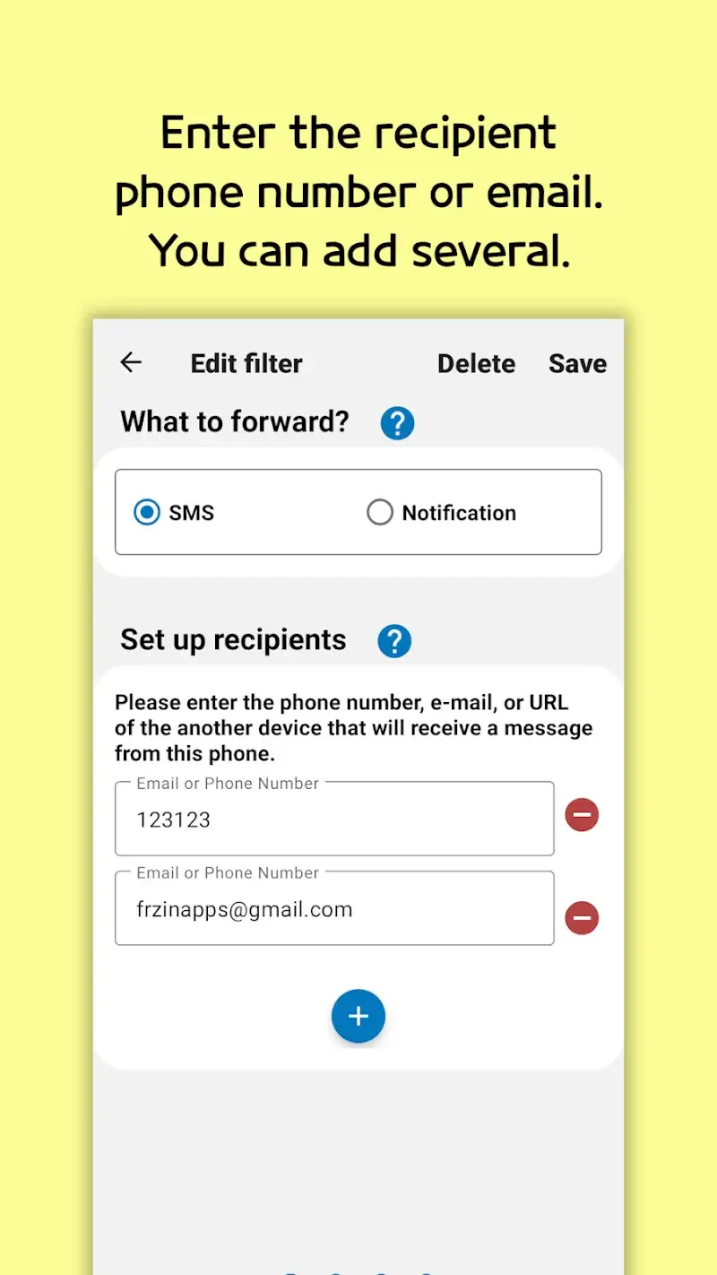 SMS Forwarder screenshot 2