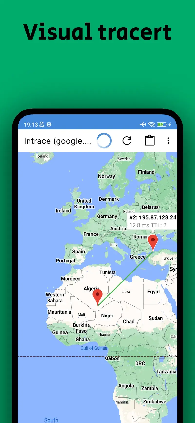 Intrace: Visual Traceroute - ภาพหน้าจอ 5