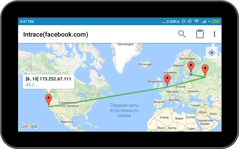 Intrace: Visual Traceroute - ภาพหน้าจอ 6