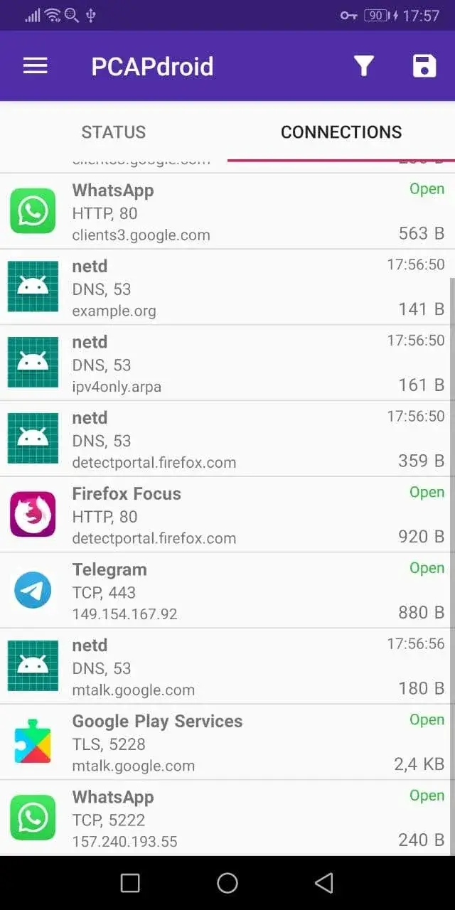 Screenshot 2 di PCAPdroid