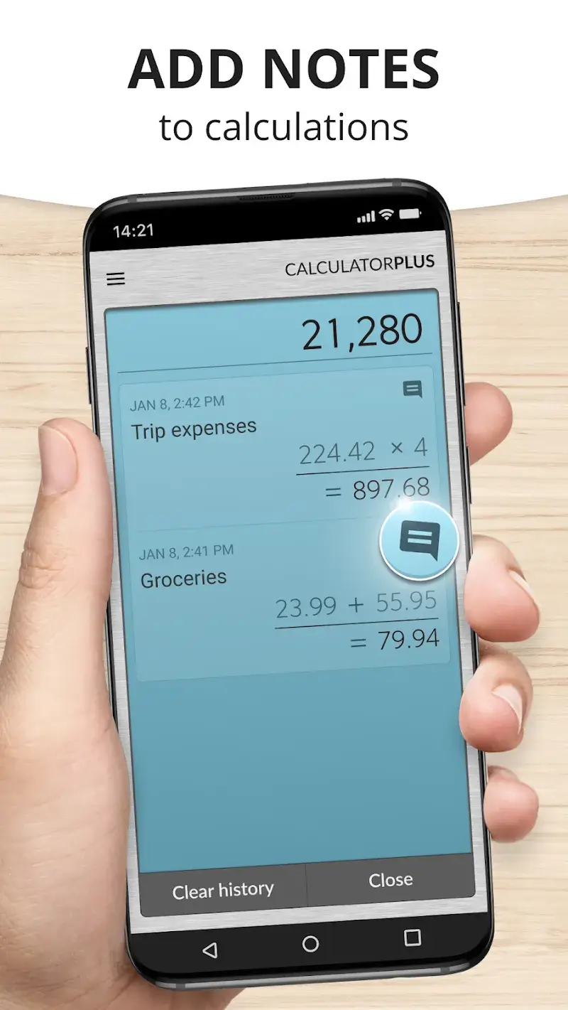 Calculator Plus captura de pantalla 3