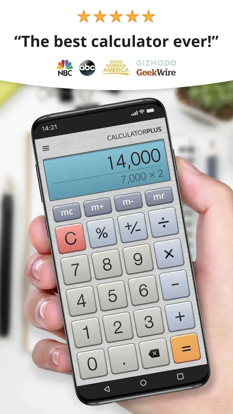 Calculator Plus captura de pantalla 1