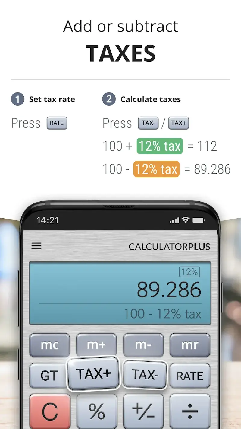 Calculator Plus captura de pantalla 4