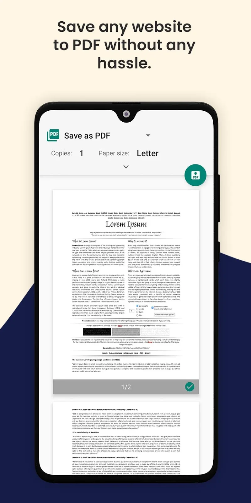 Schermata principale di PDF Utils