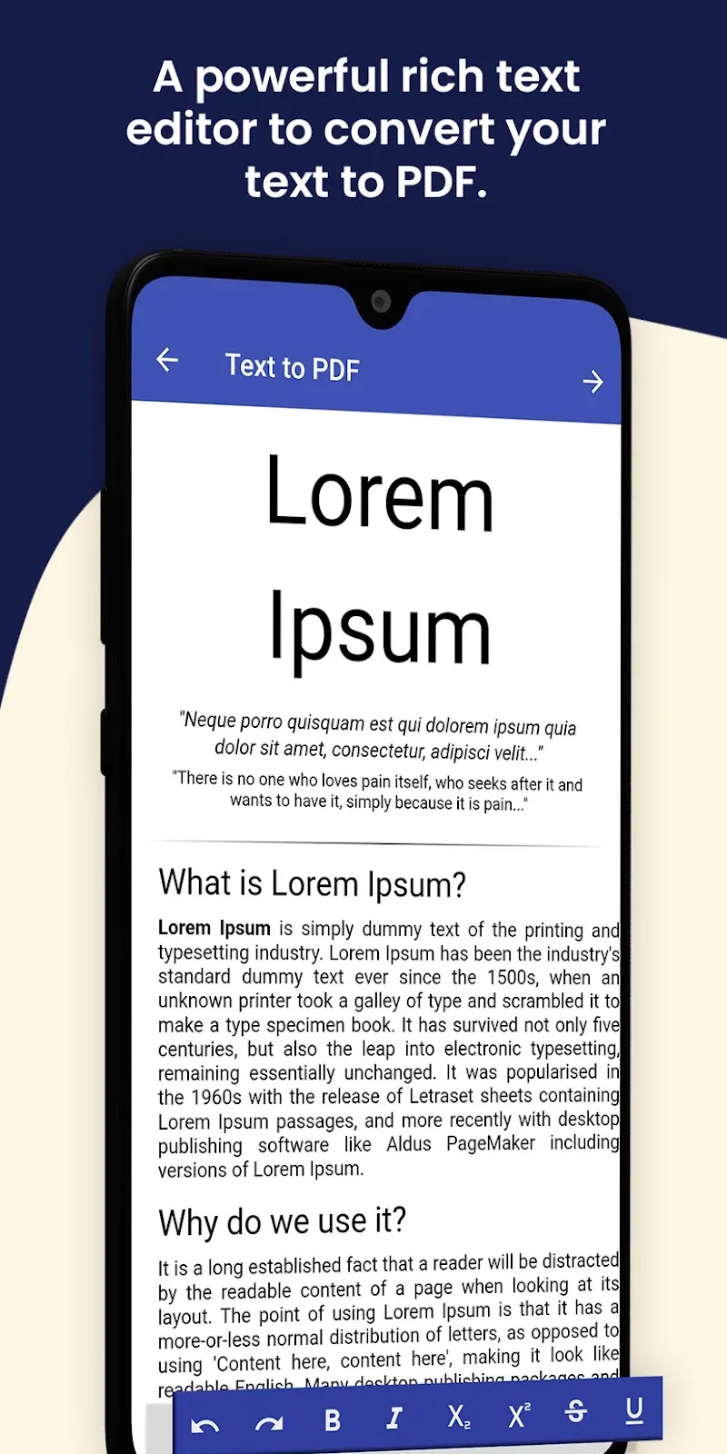 Seconda schermata di PDF Utils
