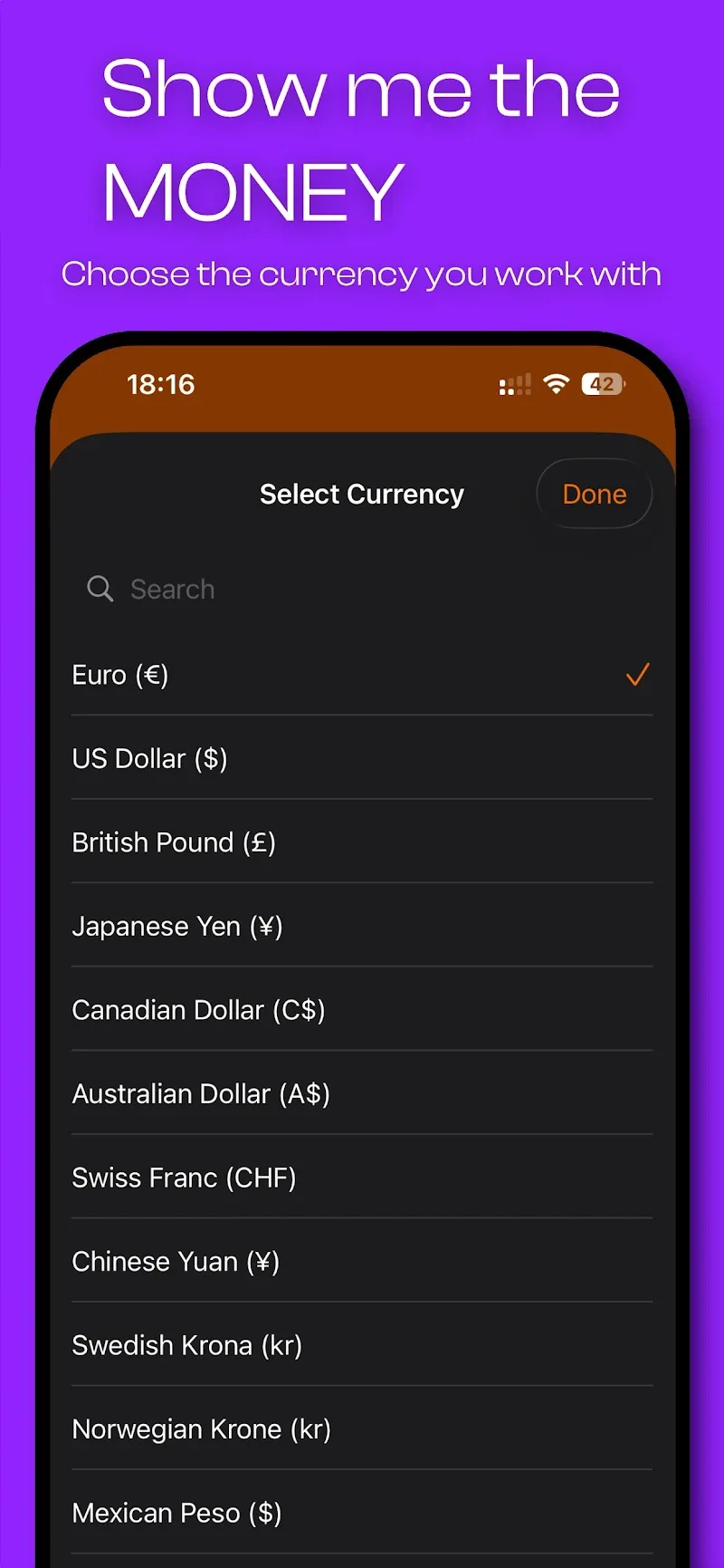3Dcalc+ Captura de Tela 4: Painel de gerenciamento de projetos
