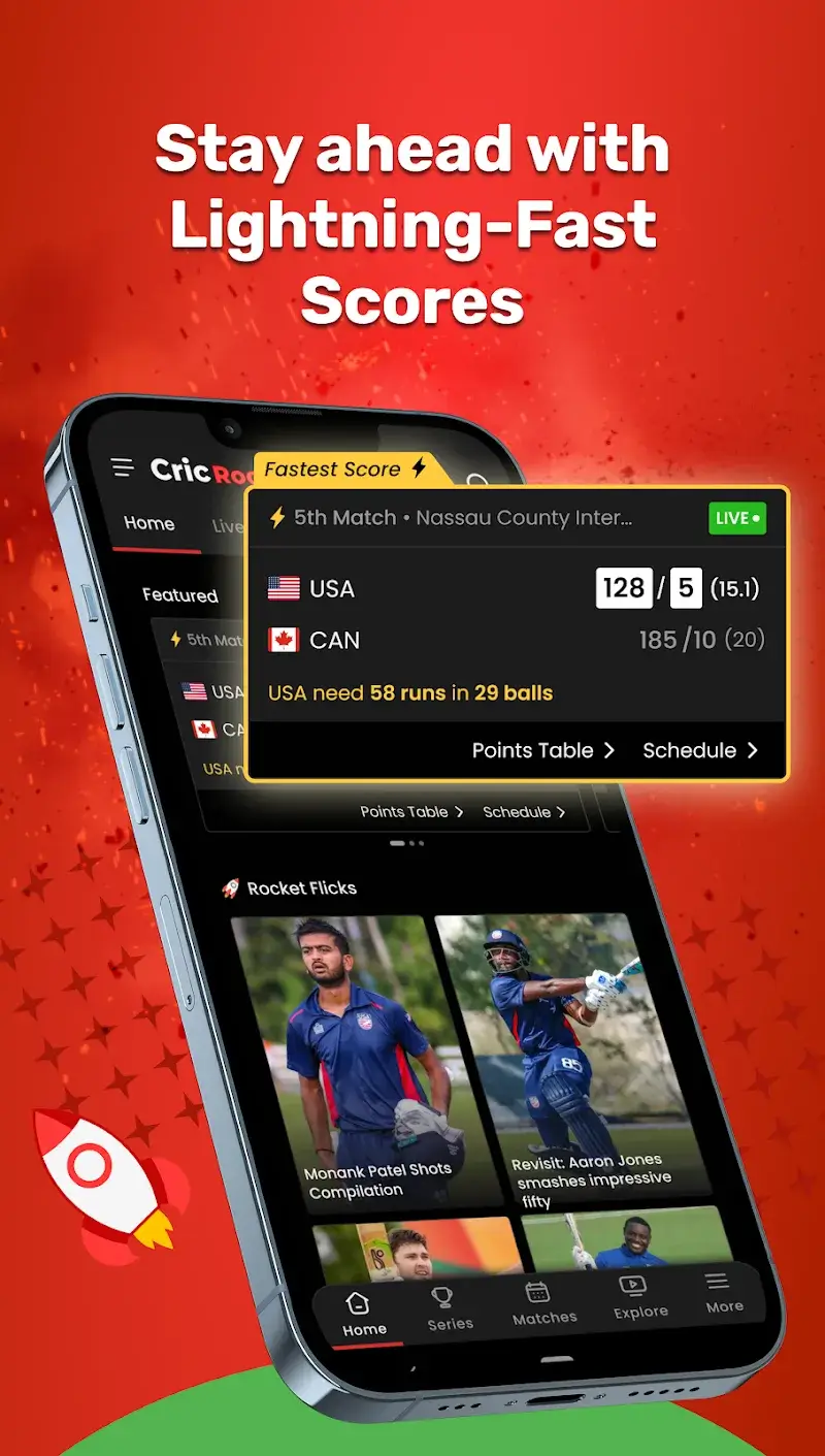 Cric Rocket captura de pantalla 1