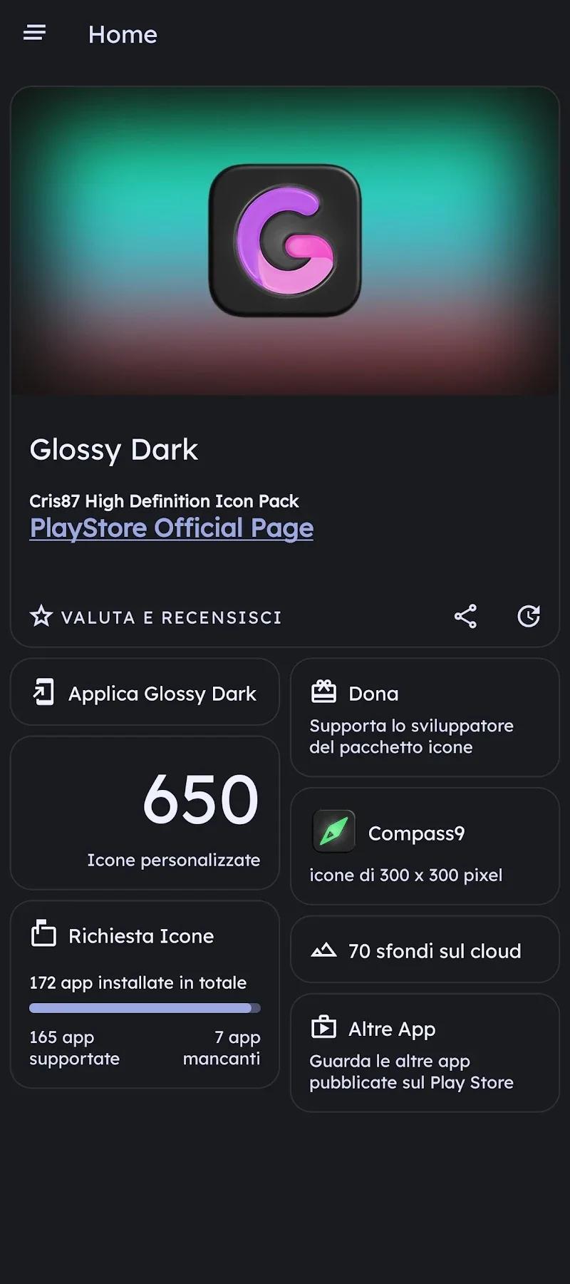 Glossy Dark screenshot 1