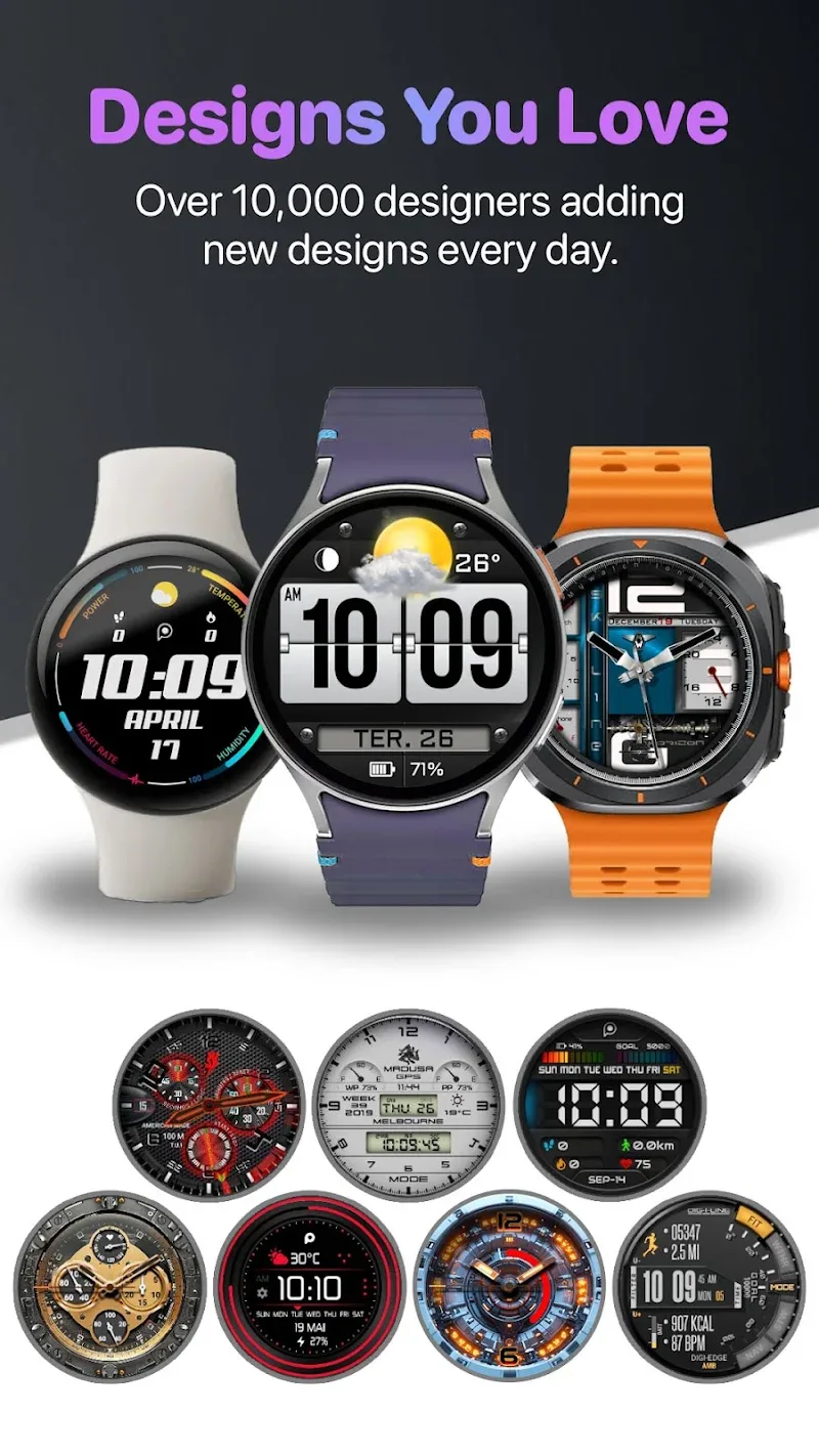 Aperçu 2 de l'application WatchMaker Watch Faces