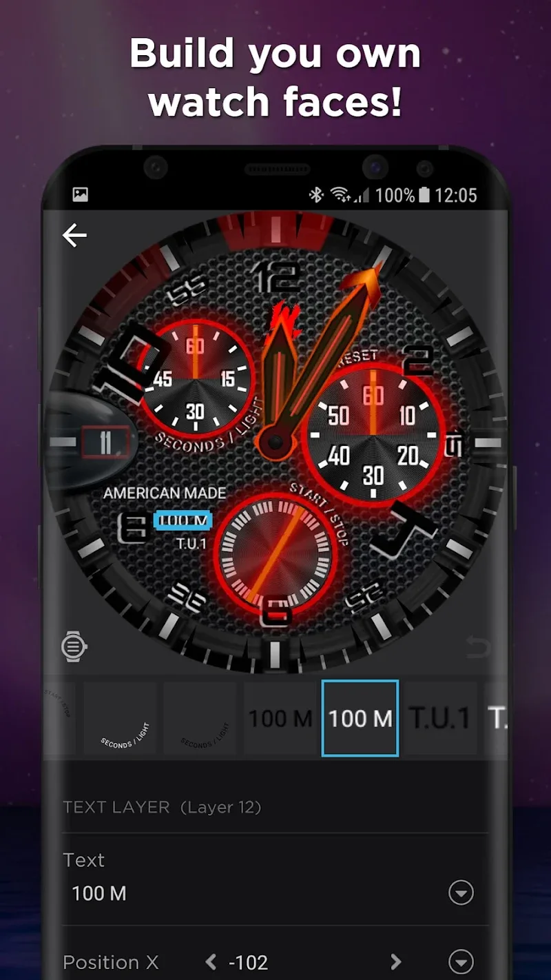 Aperçu 4 de l'application WatchMaker Watch Faces