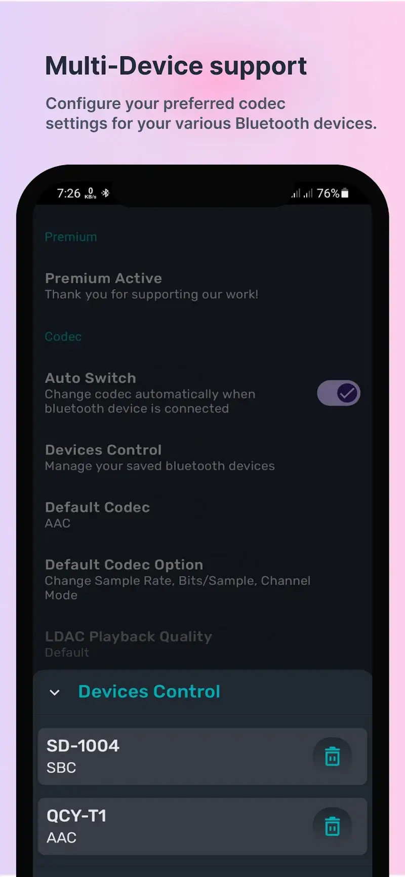 Bluetooth Codec Changer screenshot 3