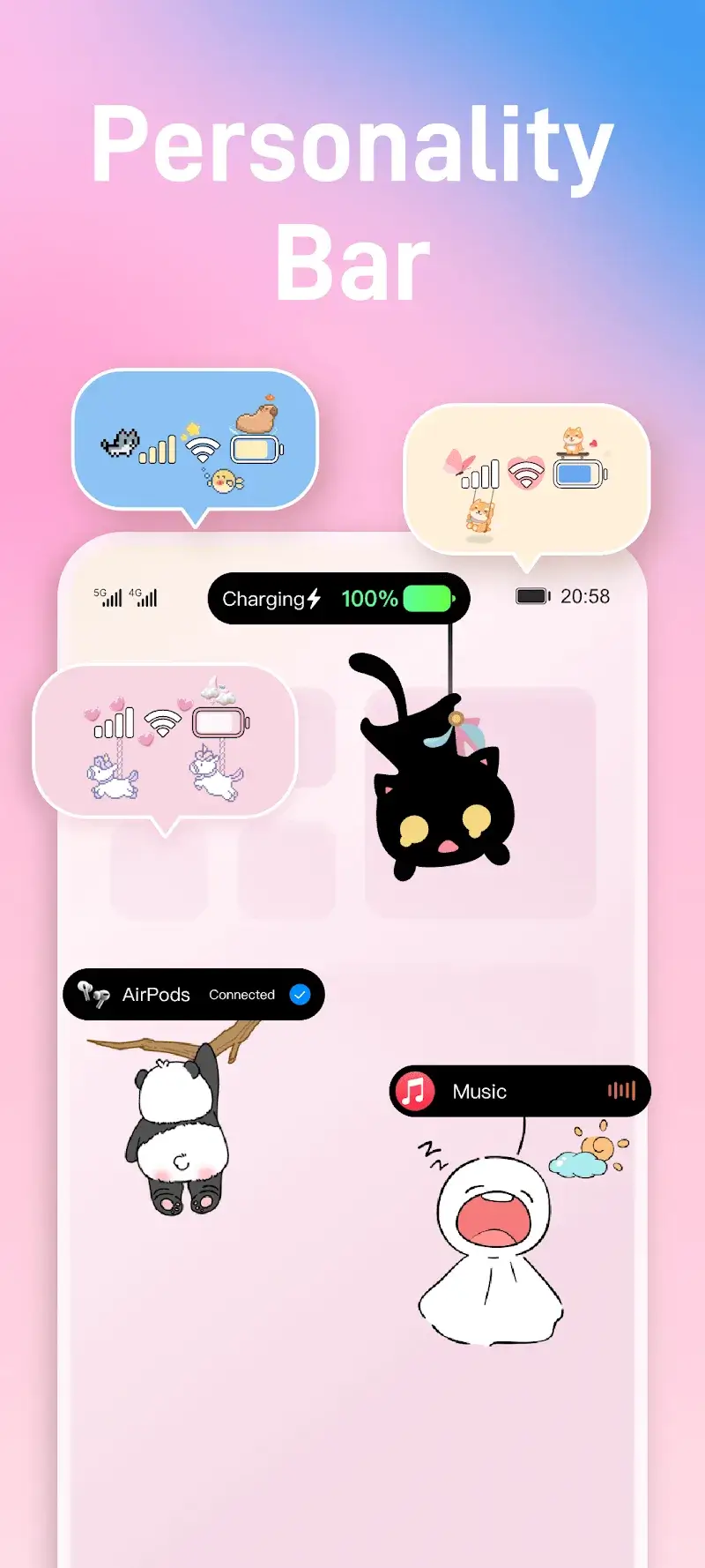 Tangkapan layar iScreen – Widgets & Themes 4