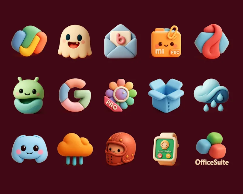 Tangkapan layar pratinjau Cuties - Icon Pack 6