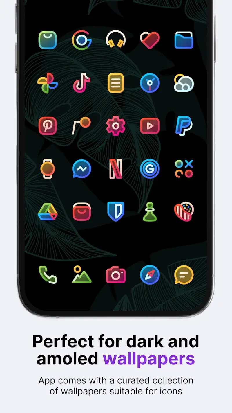 AlineT Bold Linear Icon Pack Captura de pantalla 2