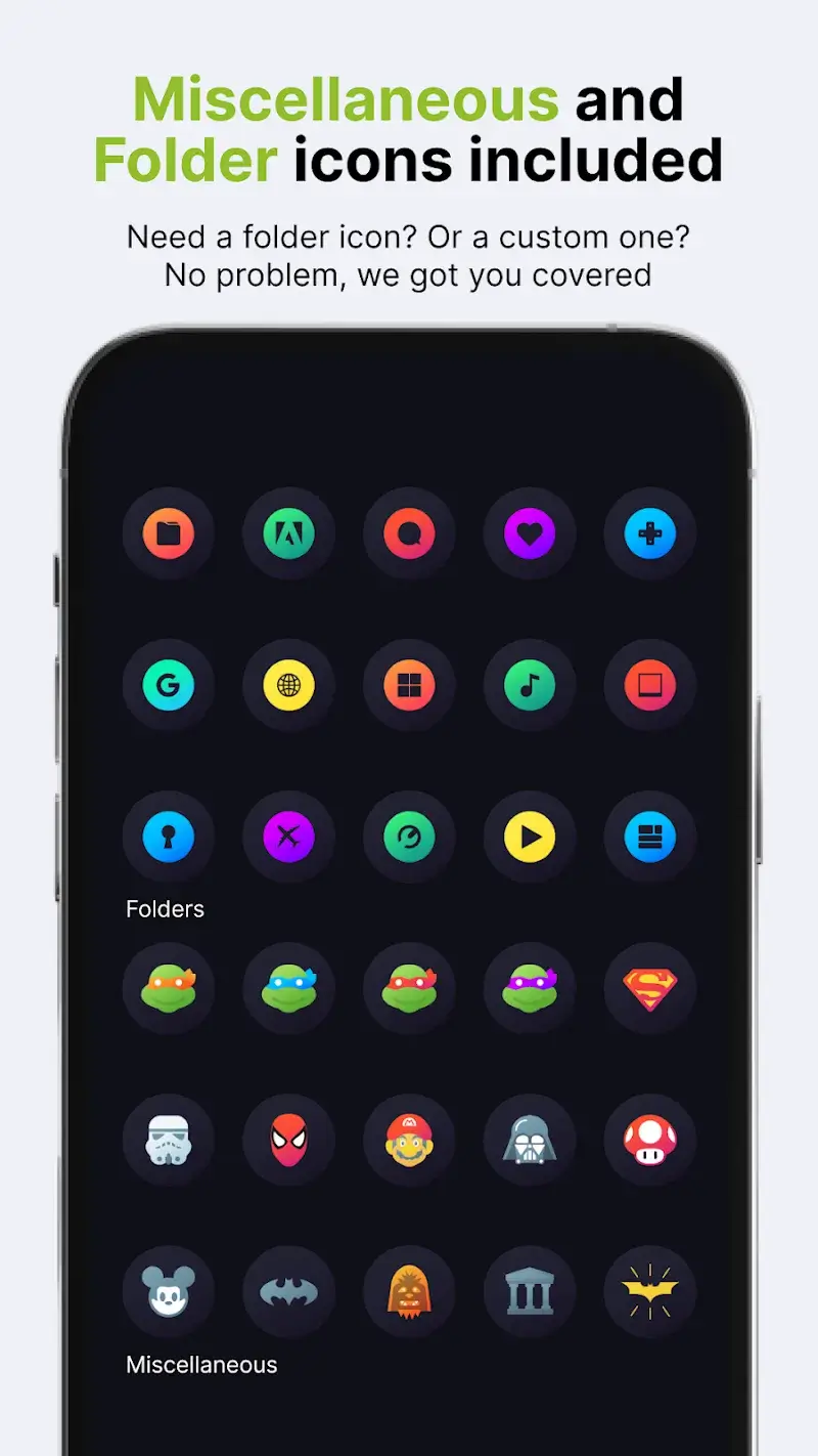Screenshot 5 di Hera Dark: Circle Icon Pack
