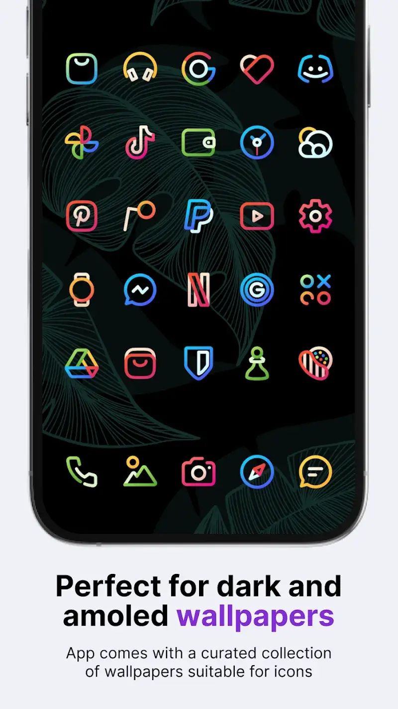 Aline: bold linear icon pack capture d'écran 2