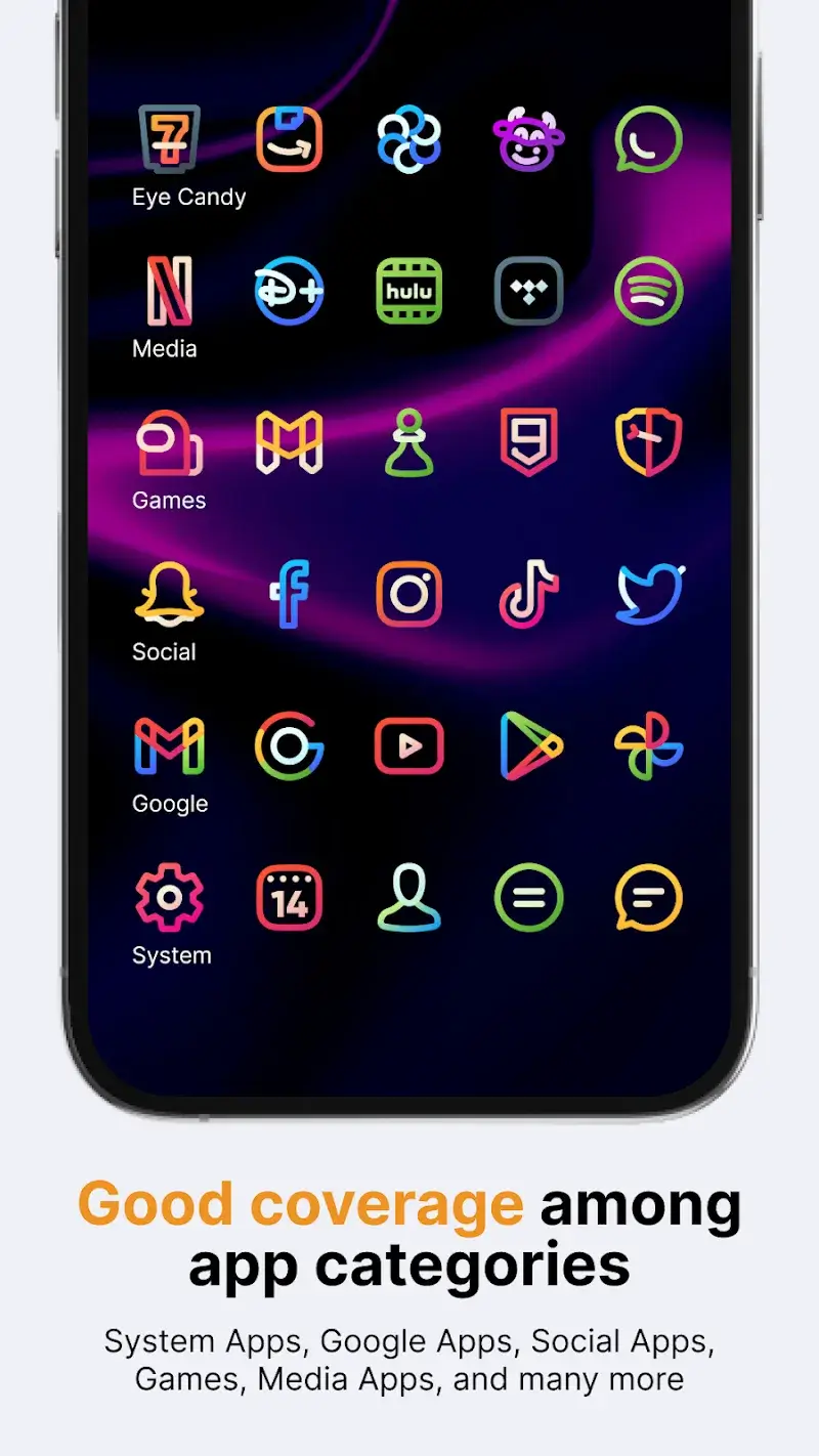 Aline: bold linear icon pack capture d'écran 4
