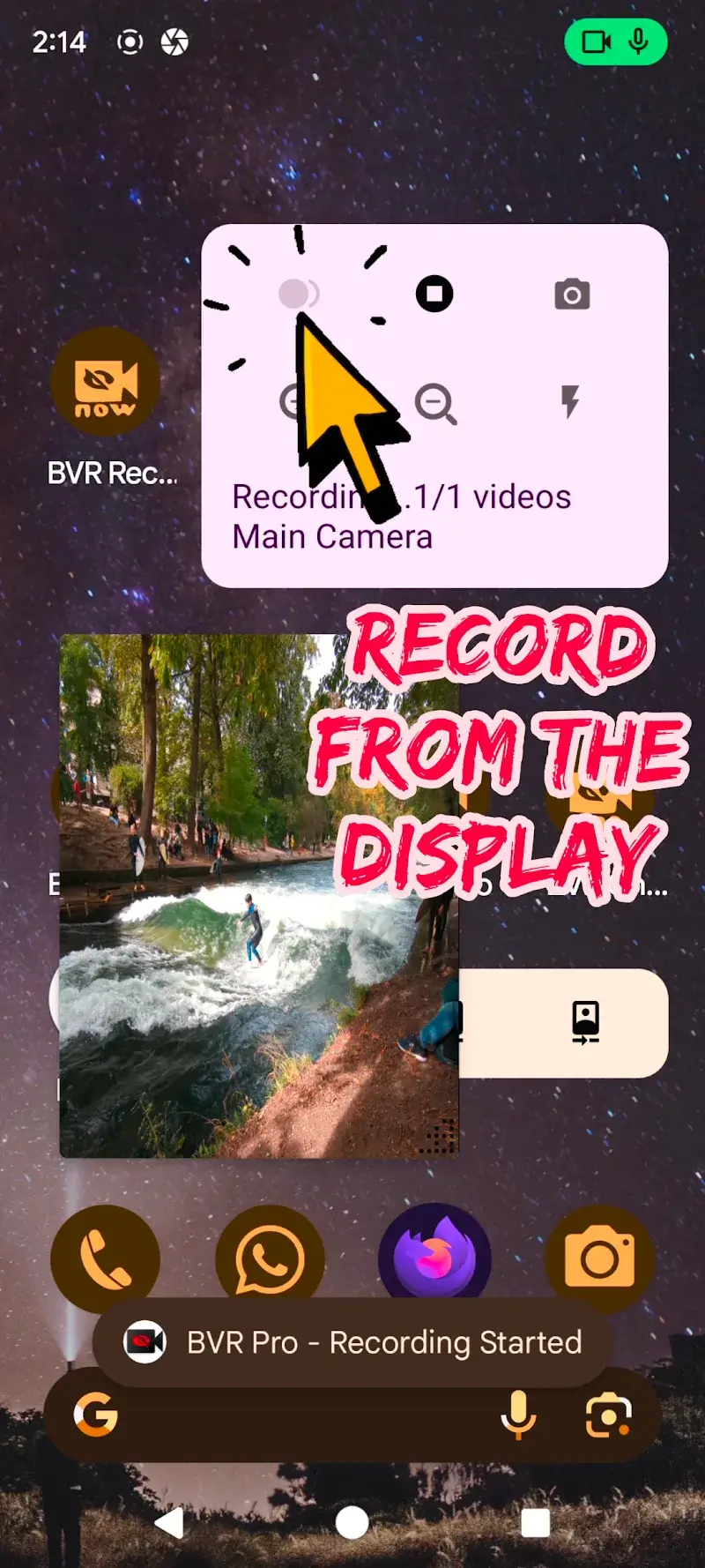 Captura de tela do BVR Pro 2