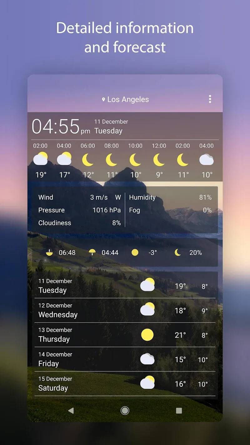 Weather Live Wallpapers screenshot 3