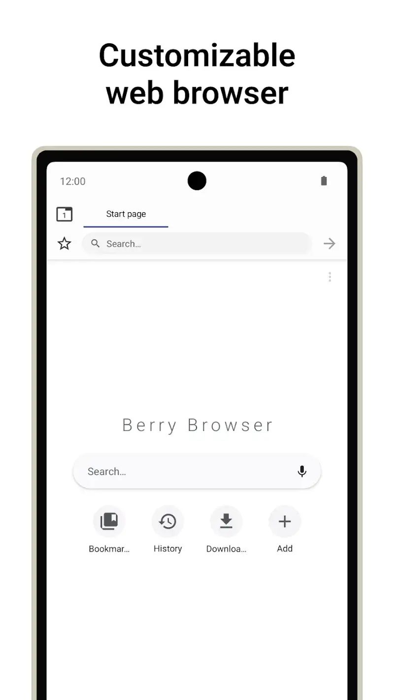 Скриншот Berry Browser 1