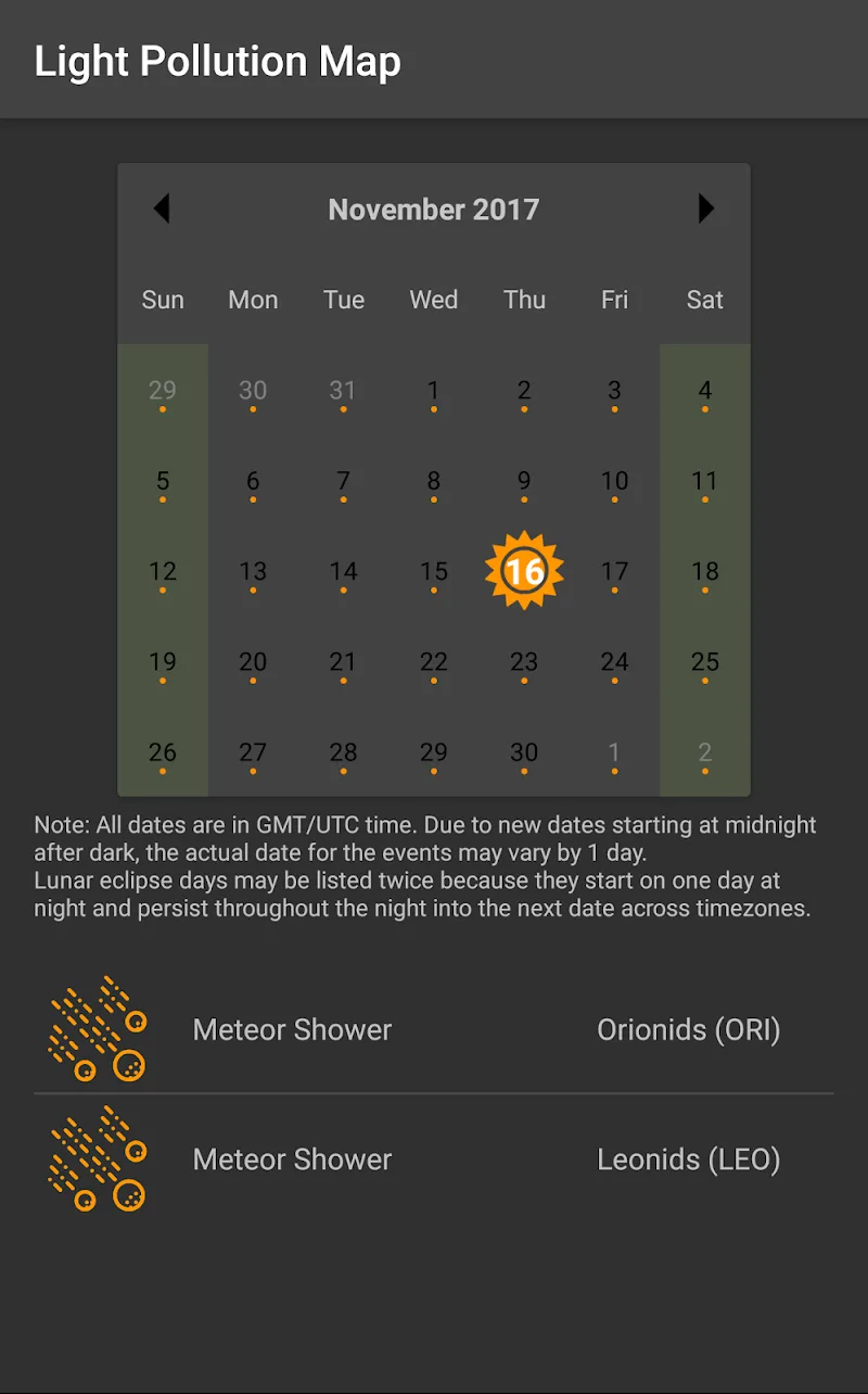 Tangkapan layar Light Pollution Map - Dark Sky 3