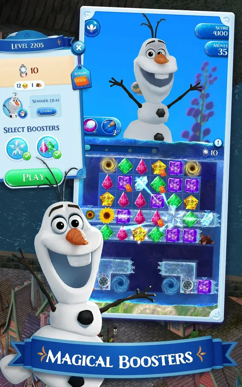 Disney Frozen Free Fall ekran görüntüsü 5