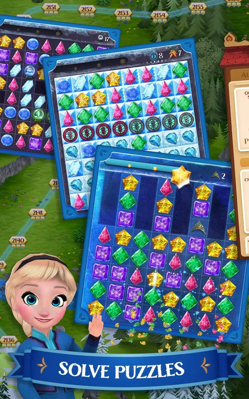 Disney Frozen Free Fall ekran görüntüsü 1