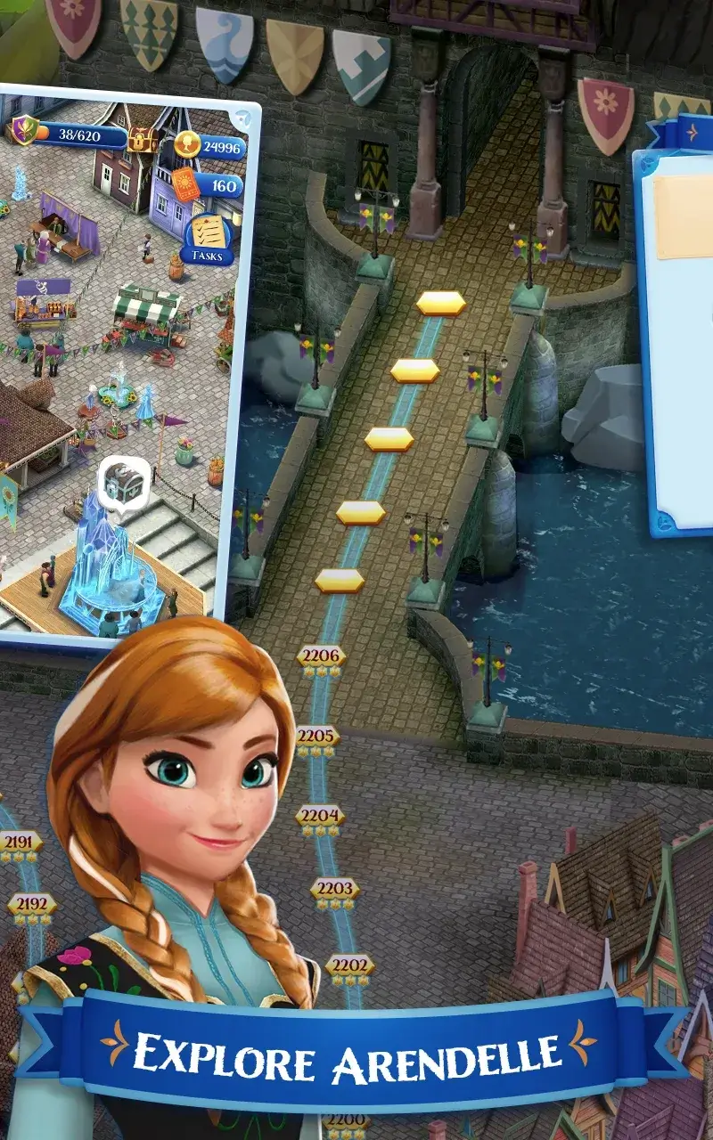 Disney Frozen Free Fall ekran görüntüsü 4