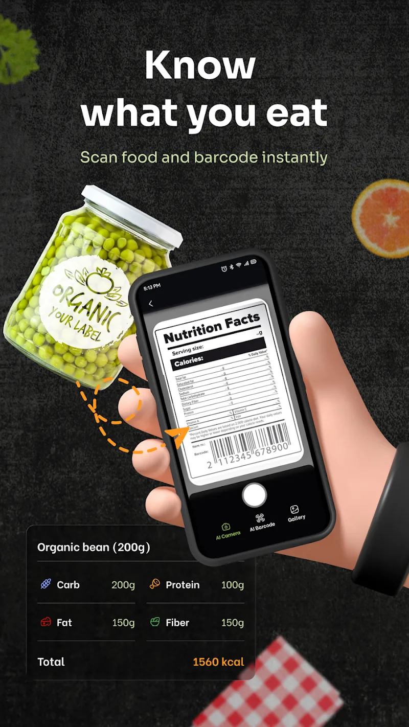 AI Scan Nutrition: Calories Screenshot 2