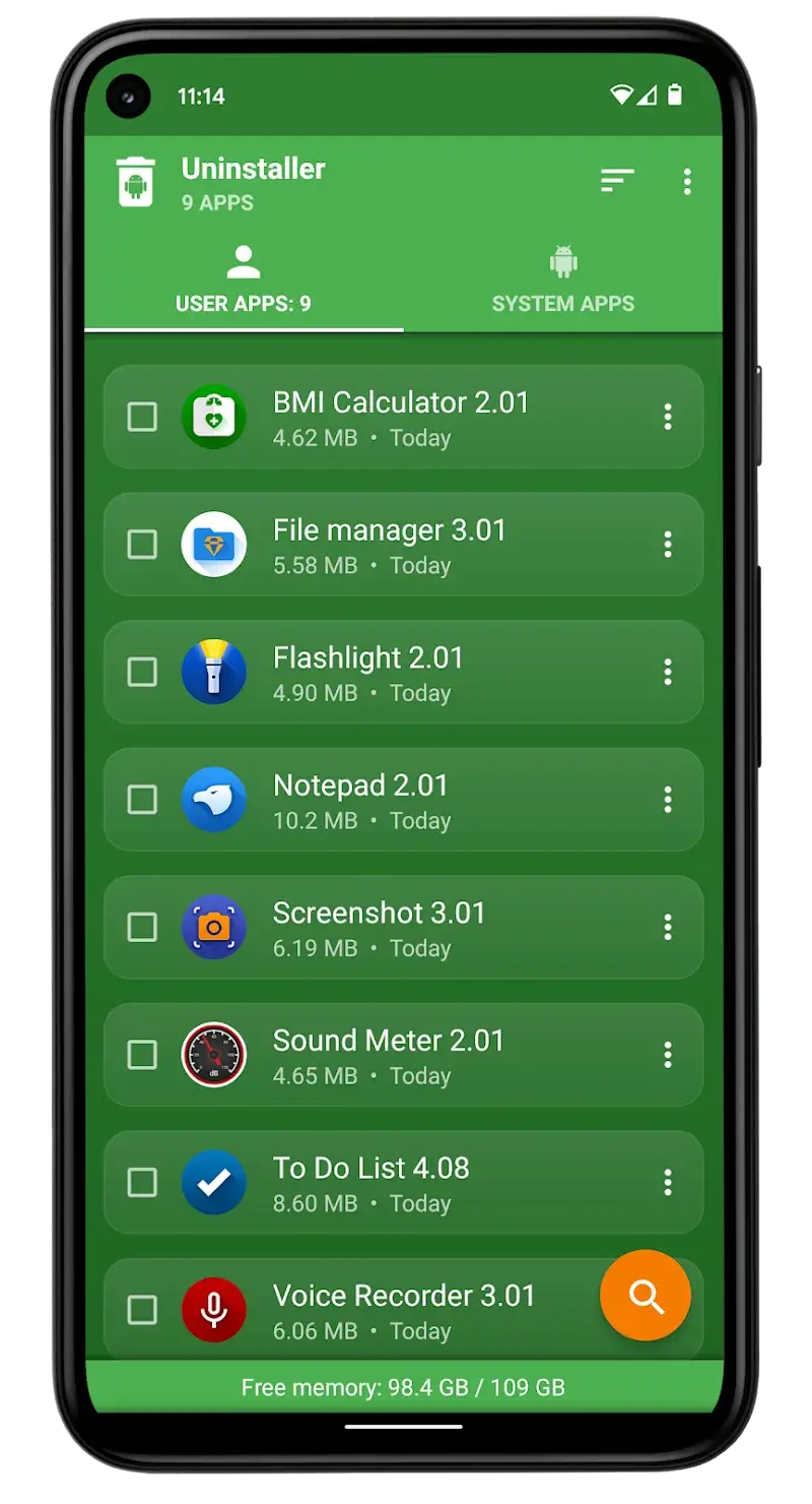 Uninstaller v3.5 APK captura de pantalla 1