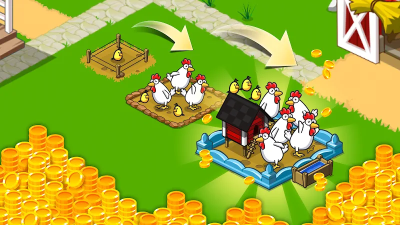 Capture d'écran de gameplay Idle Farming Empire 3