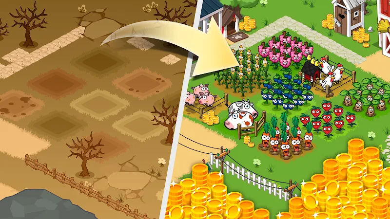 Capture d'écran de gameplay Idle Farming Empire 1