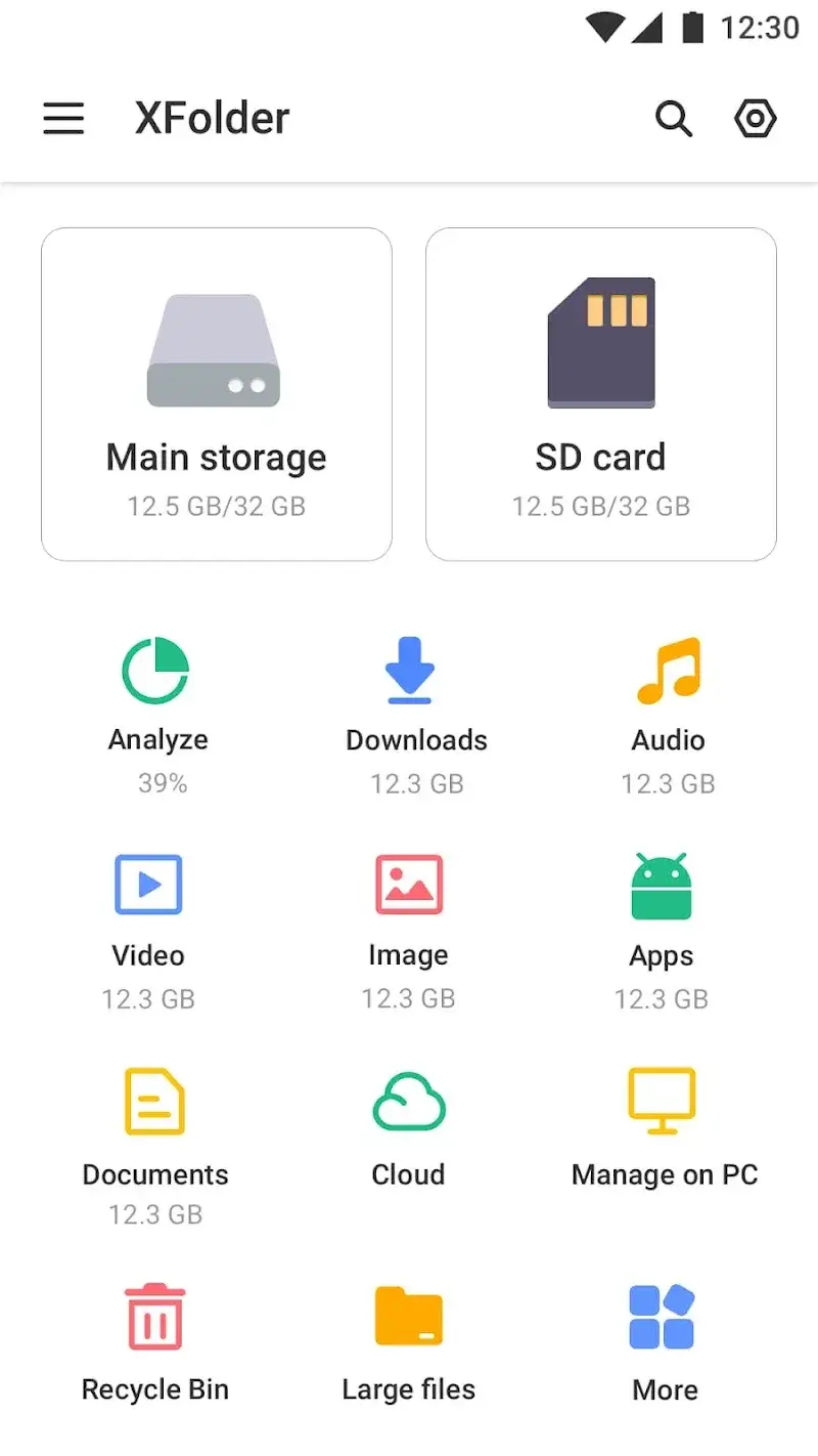 File Manager XFolder screenshot 1
