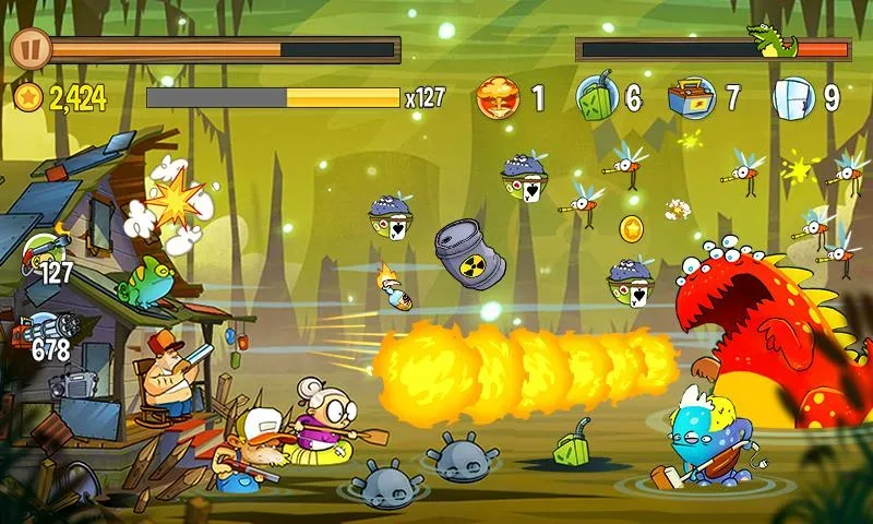 Capture d'écran 5 de Swamp Attack MOD APK