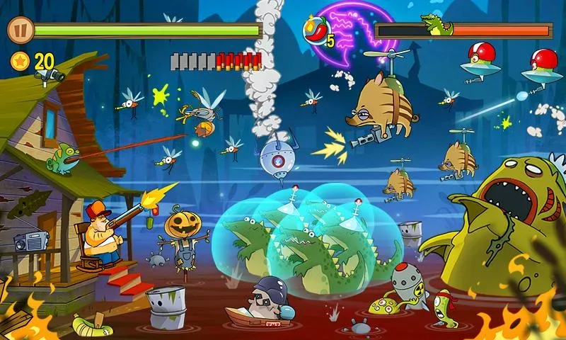 Capture d'écran 4 de Swamp Attack MOD APK
