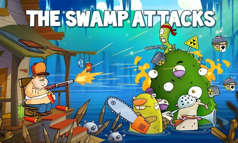 Capture d'écran 1 de Swamp Attack MOD APK