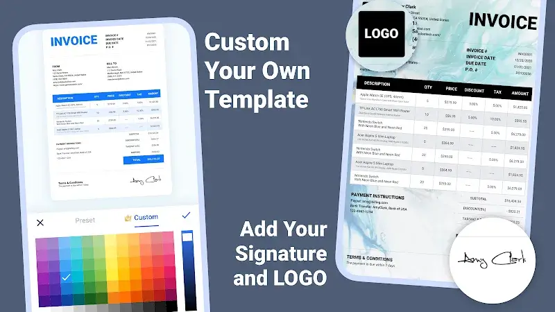Invoice Maker, Invoices Manage app preview 5