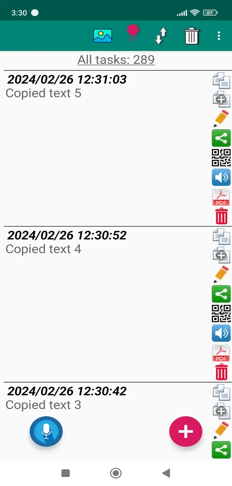 Clipboard CopyPaster Pro - Screenshot 1