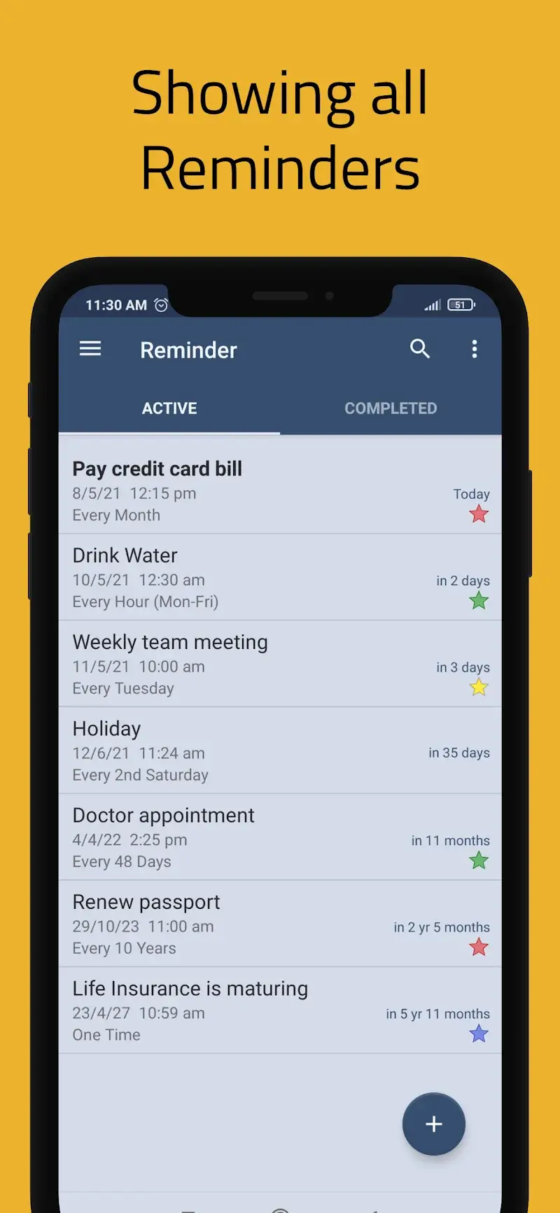 Screenshot 4 di Reminder Pro