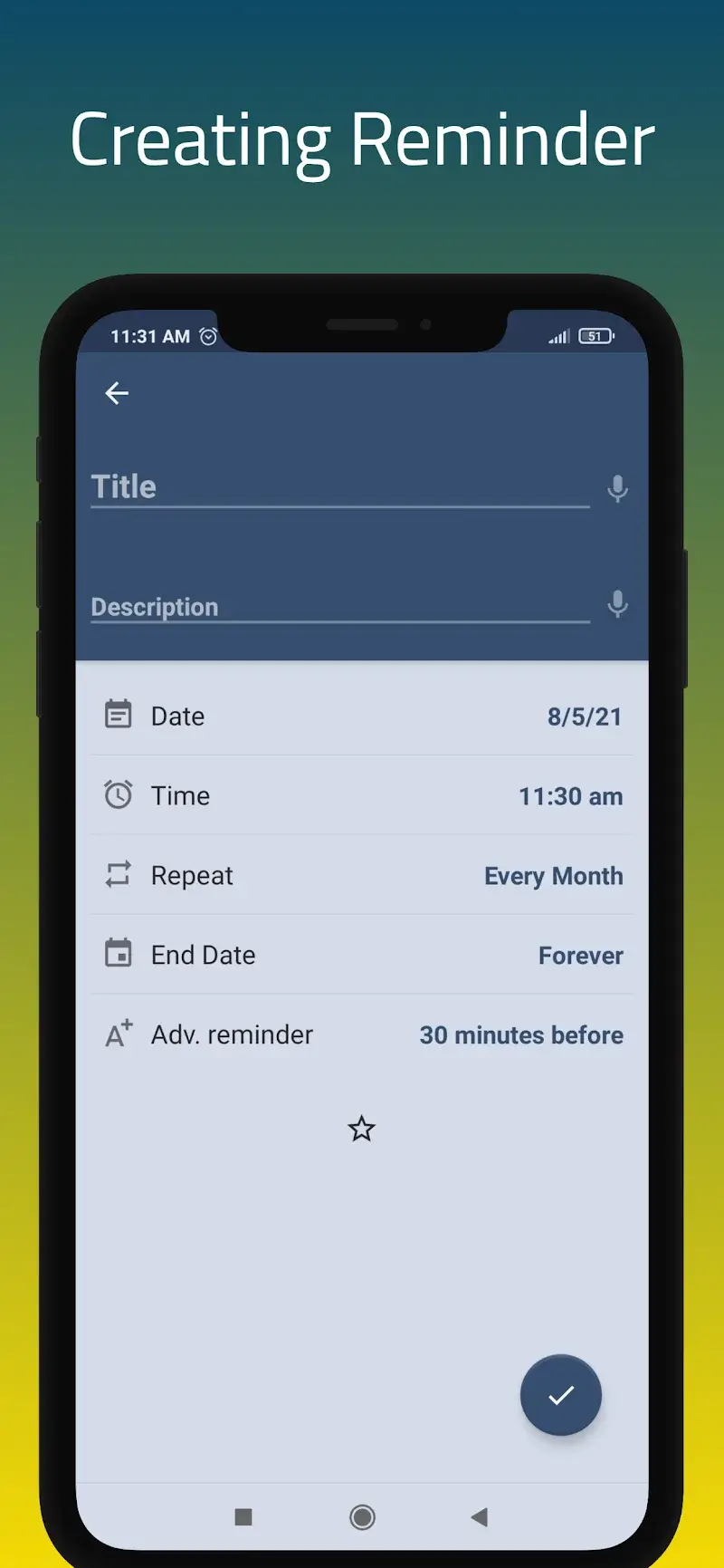Screenshot 1 di Reminder Pro
