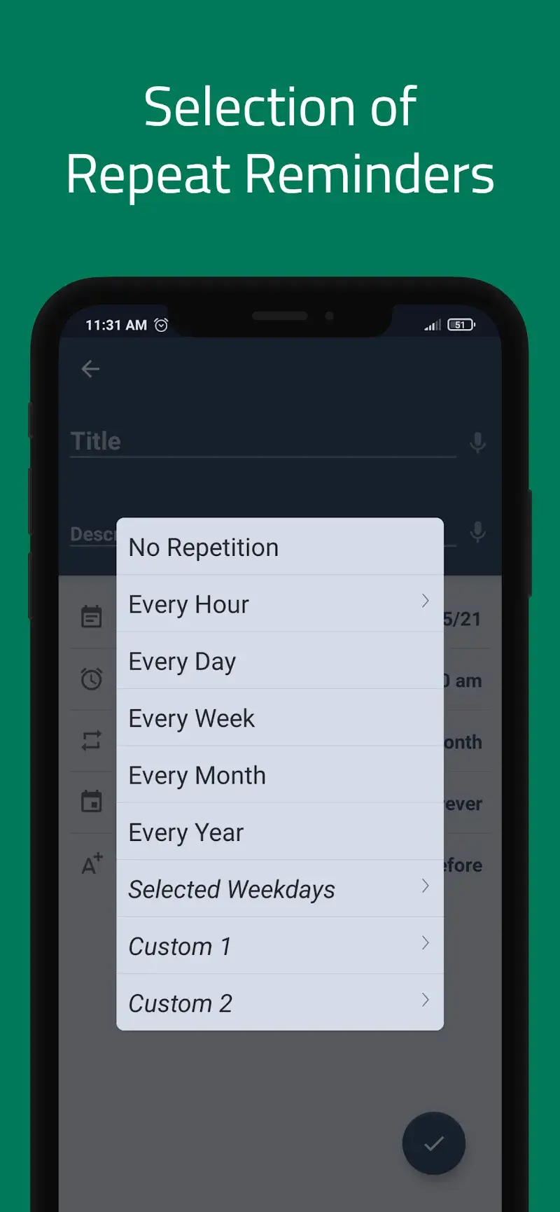 Screenshot 2 di Reminder Pro