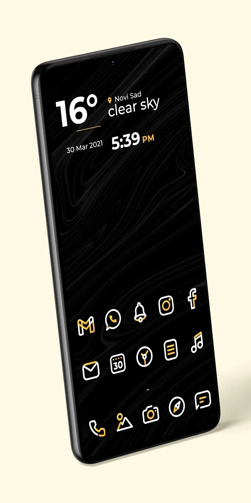 Prévia 3 do Aline Yellow Linear Icon Pack