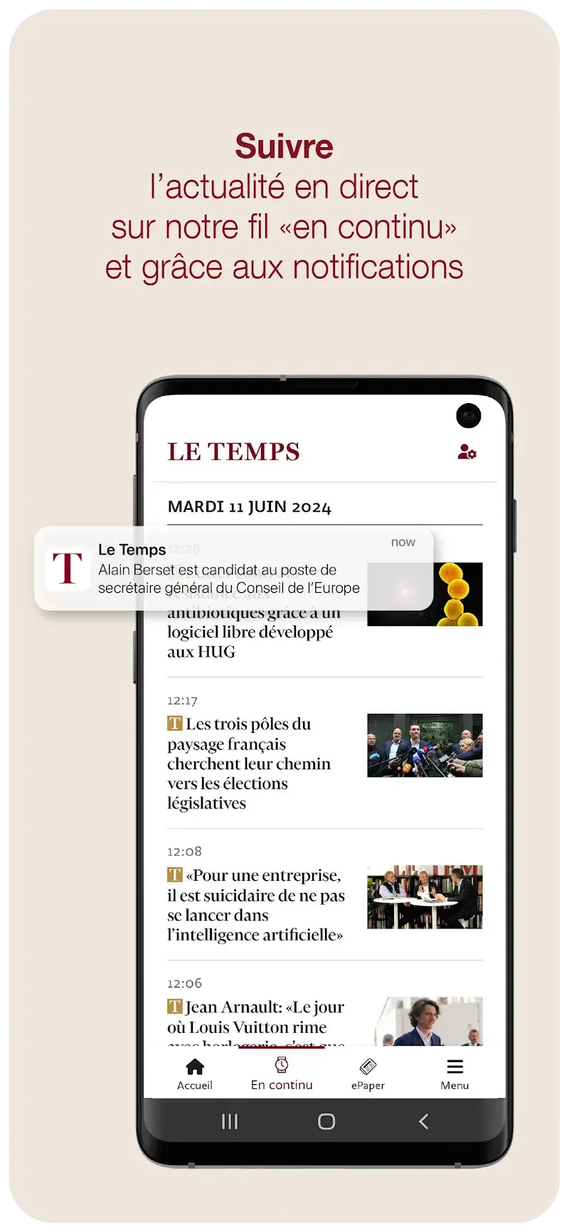 Le Temps Screenshot 2