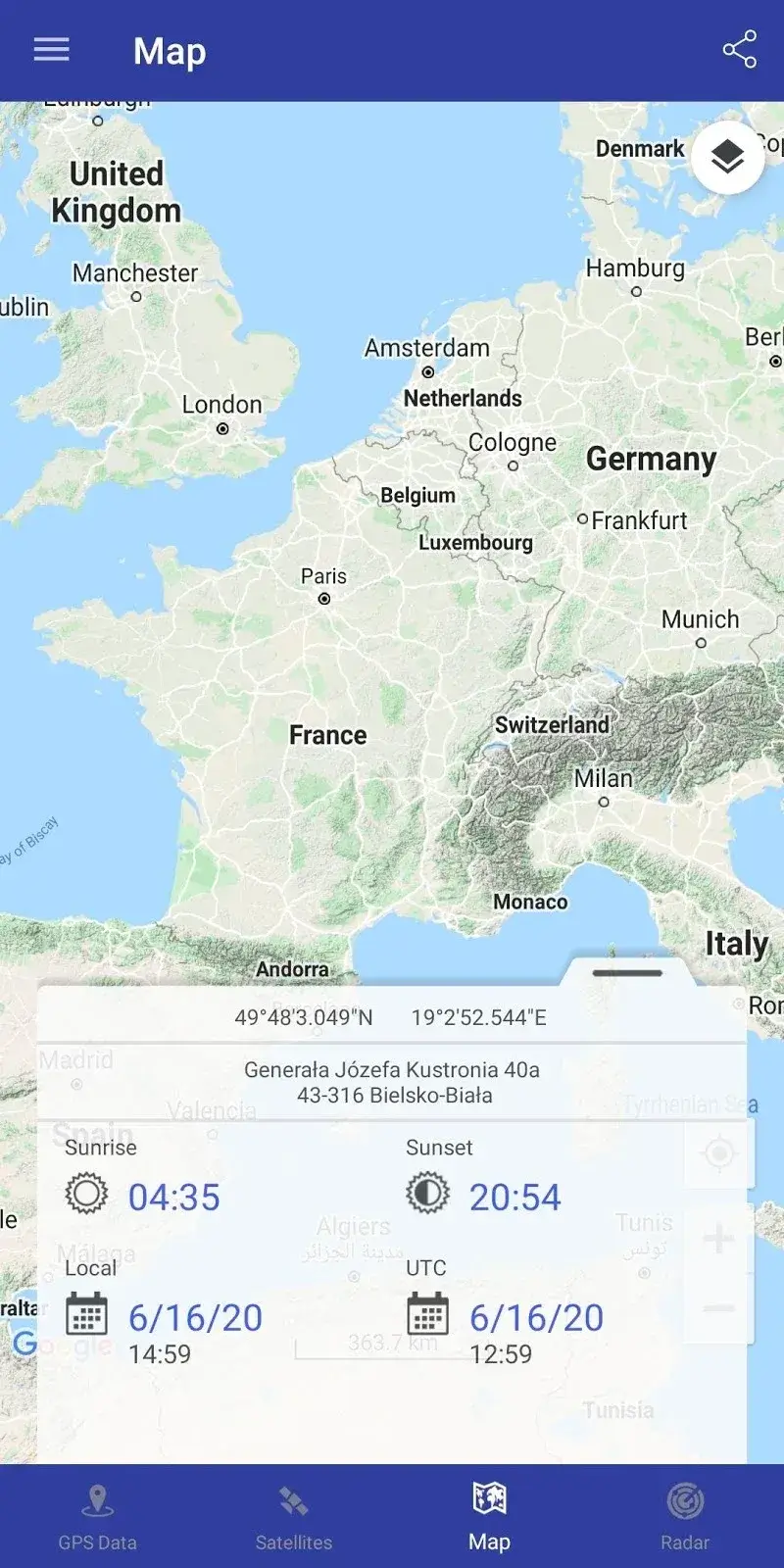 Captura de pantalla 4 de GPS Data MOD APK