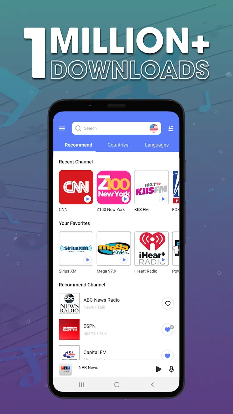 Tangkapan layar RadioMe 2