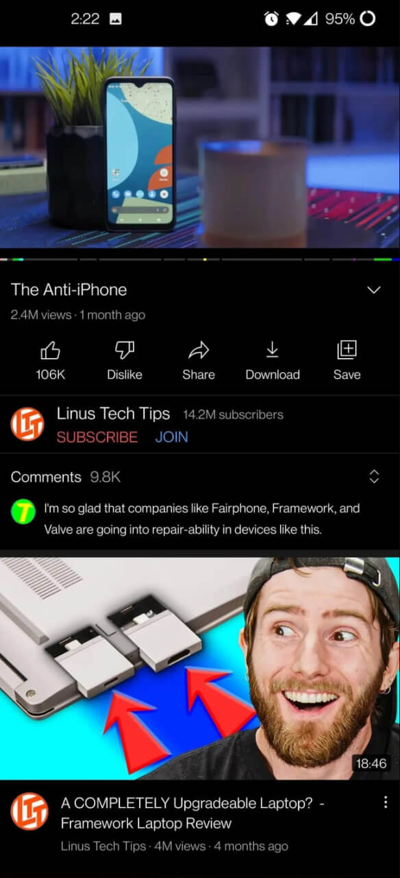 Captura de pantalla de YouTube ReVanced 2