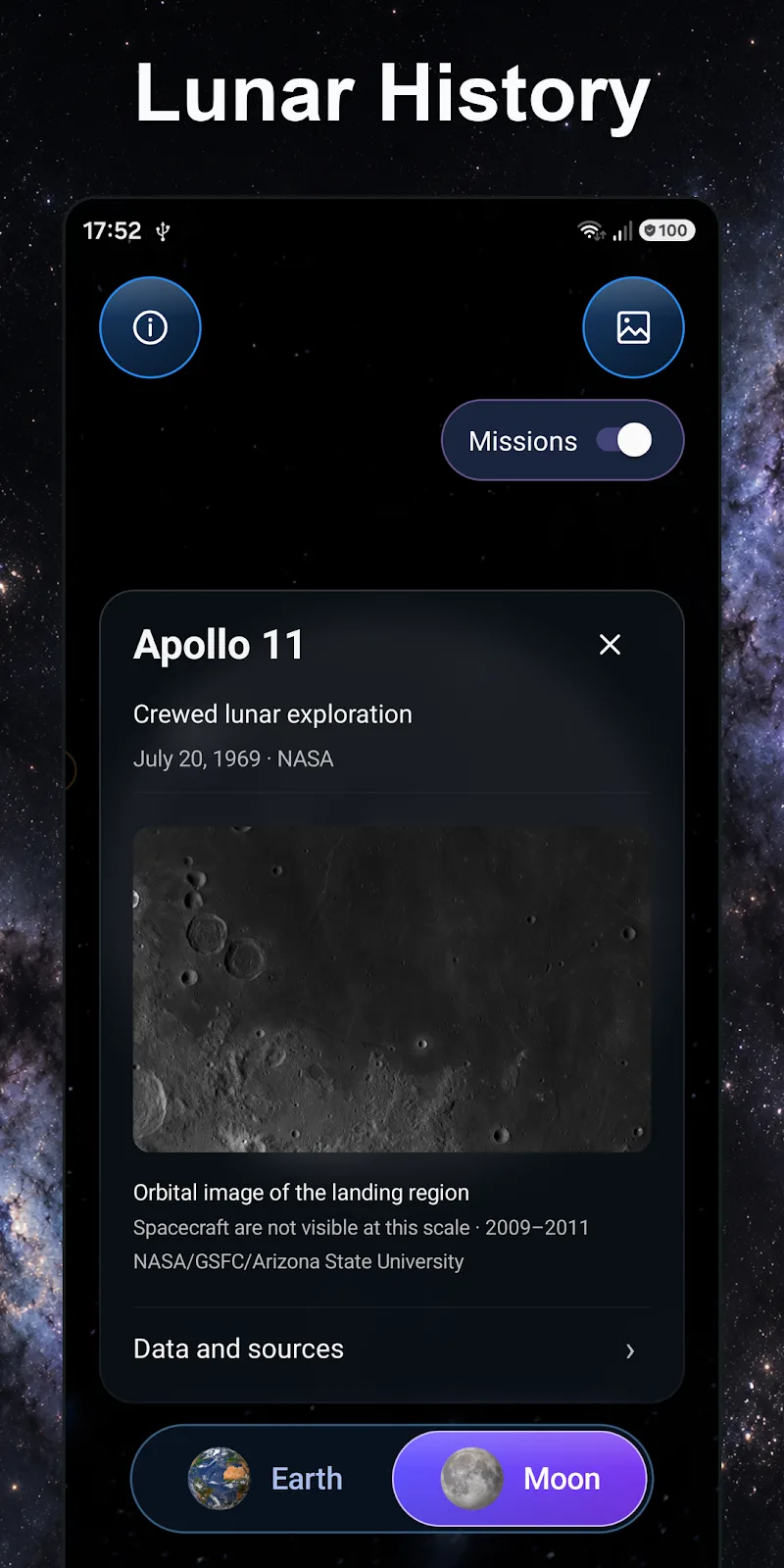 Capture d'écran 3 du jeu 3D Earth & Real Moon
