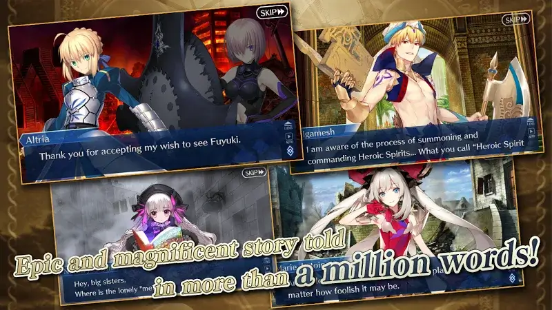 Captura de pantalla de jugabilidad de Fate/Grand Order 2